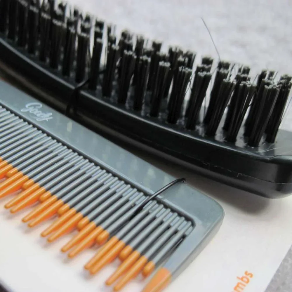 2 Goody Teasing Combs Volume Edge Control Section Smooth Hair Brush Pick Amp It